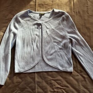 Talbots Soft Blue Knit Cardigan